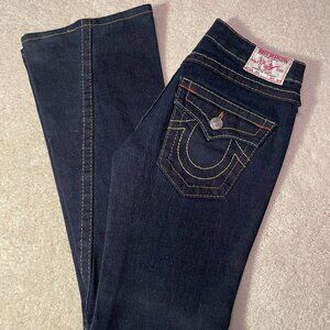 True Religion Dark Blue Boot Cut Jeans
